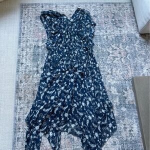 Ulla Johnson Navy and White Floral Dress